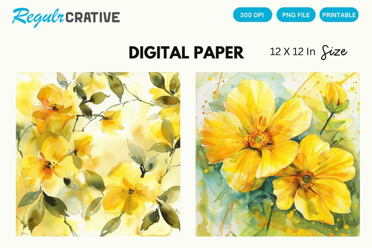 Yellow Flower Clipart Image 15