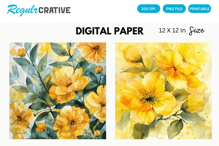 Yellow Flower Clipart Image 10