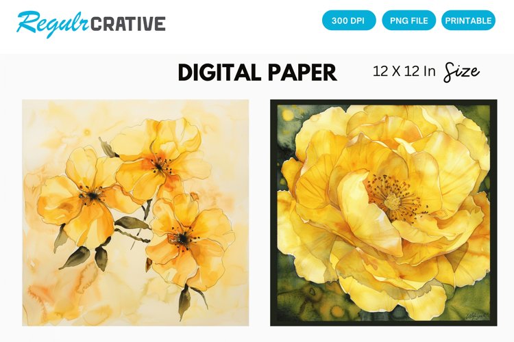Yellow Flower Clipart Image 7