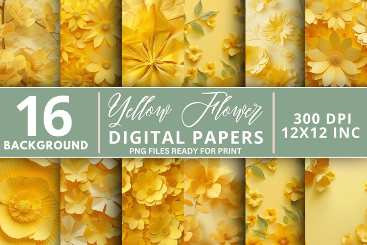 Yellow Flower Clipart Image 24