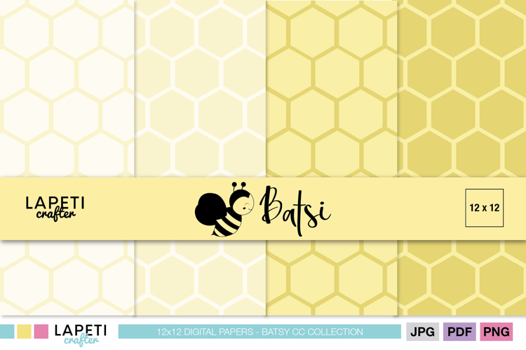 Yellow Honeycomb Paper Background, Bee Hexagon Patterns