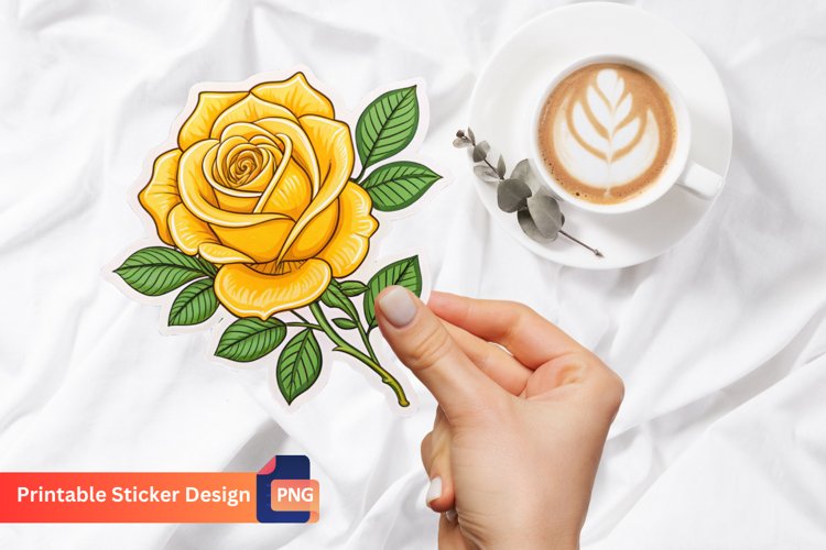 Yellow Rose Clipart Image 11