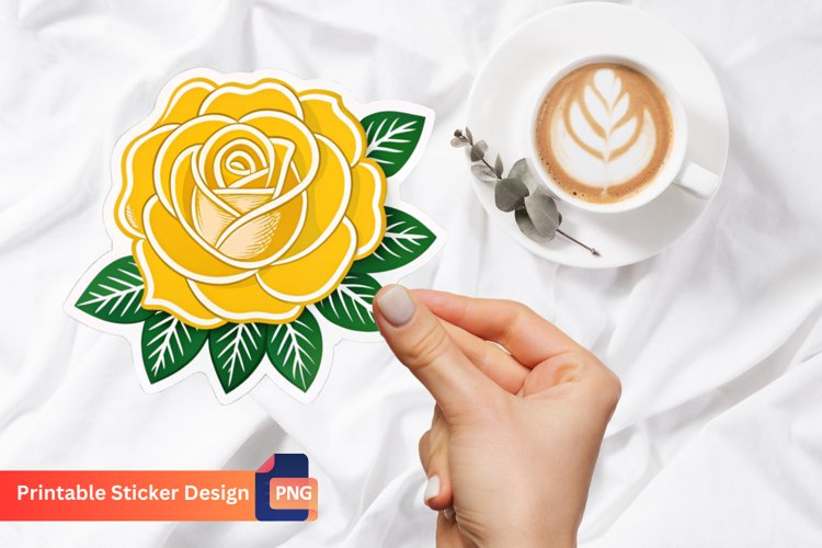 Yellow Rose Clipart Image 13