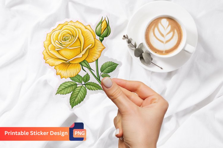 Yellow Rose Clipart Image 10