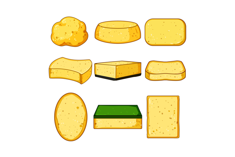 yellow sponge set cartoon