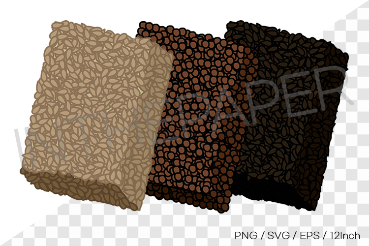 Three color sesame yeosgangjeong bar PNG SVG Korean snack