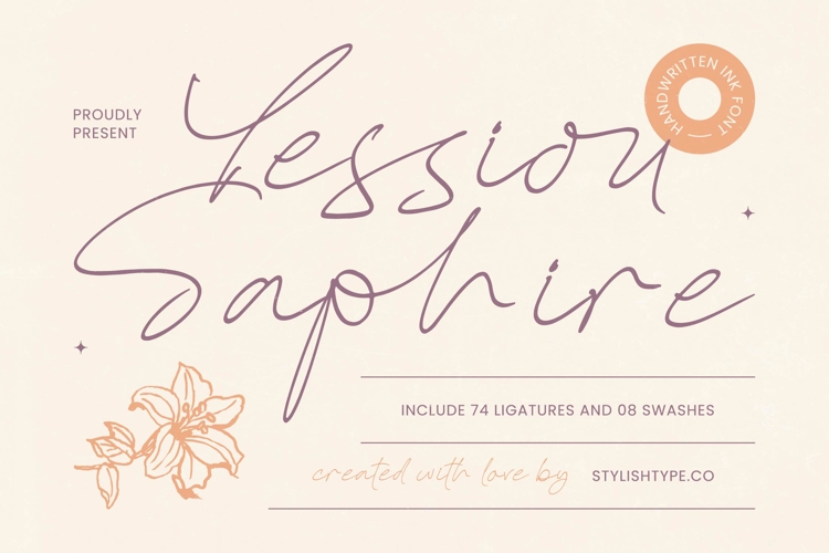 Yessiou Saphire - Handwritten Ink Font