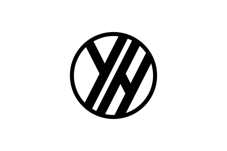 YH HY letter logo design.