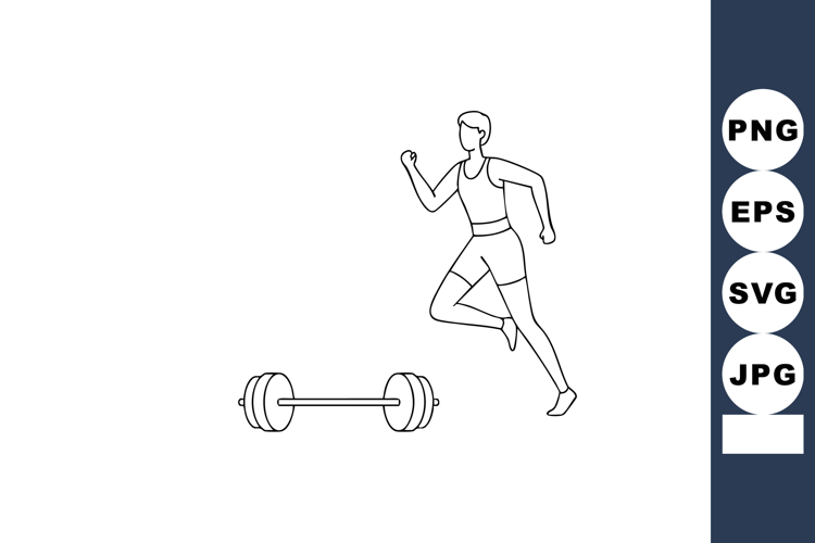 Barbell Clipart Image 7