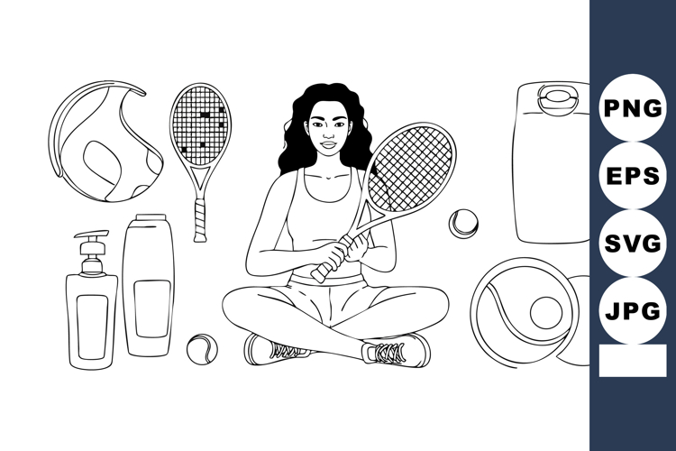 Tennis Clipart Image 9