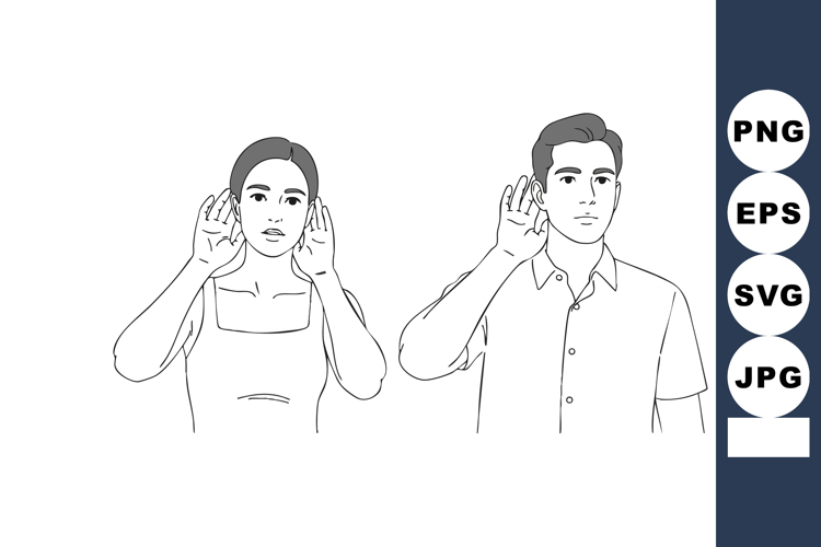 Ear Listen Clipart Image 21