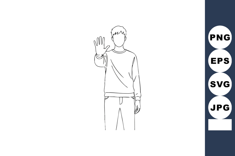 Peace Sign Vector Image 3