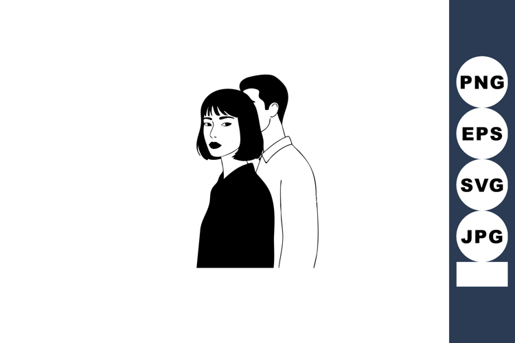 Man And Woman Silhouette Image 10