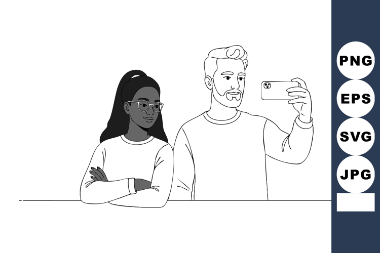 Selfie Clipart Image 20