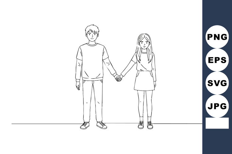 Holding Hands Clipart Image 12