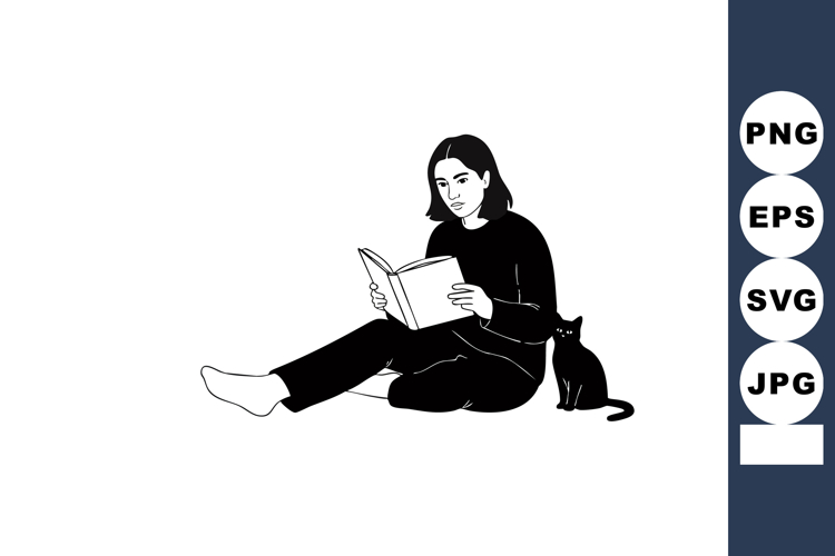Black Cat Clipart Image 13
