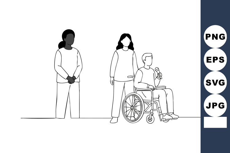 Wheelchair Doodle Image 22