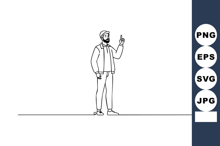 Finger Point Clipart Image 10