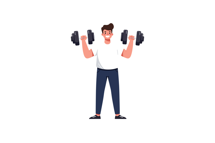 Lifting Weights Clipart Image 23