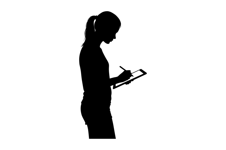 Ponytail Clipart Image 6