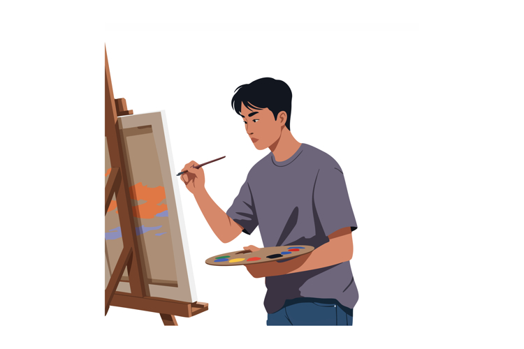 Painter Clipart Image 16
