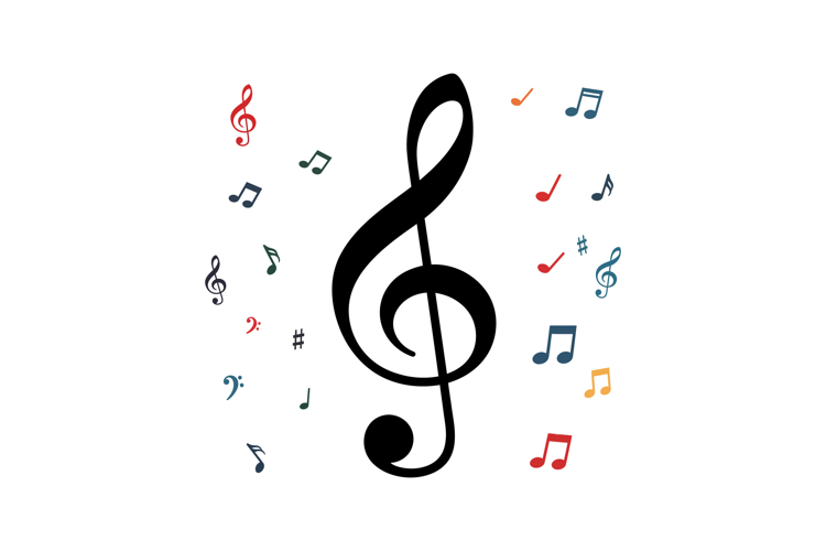 Colorful Music Notes Clipart Image 9