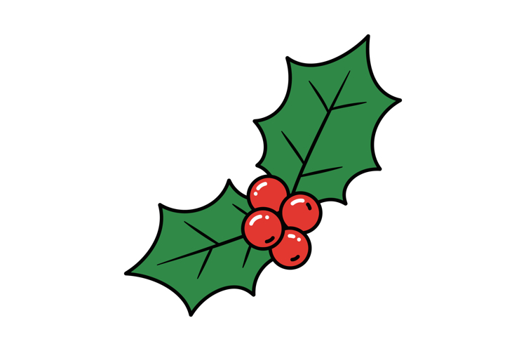 Holly Branch Clipart Image 17
