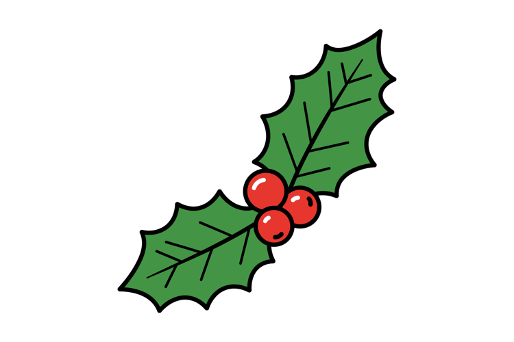 Holly Branch Clipart Image 15