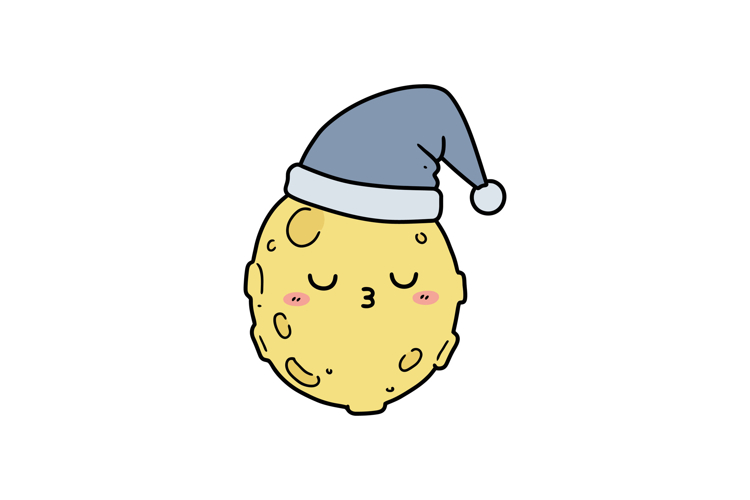 Cute Moon Clipart Image 16