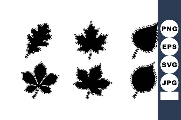 Fall Leaves Silhouette Image 21