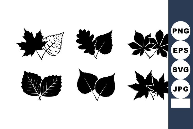 Fall Leaves Silhouette Image 20
