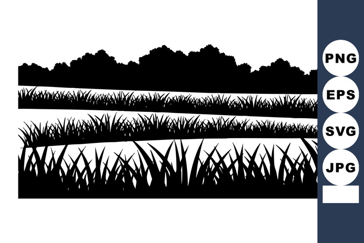 Grass Silhouette Image 6
