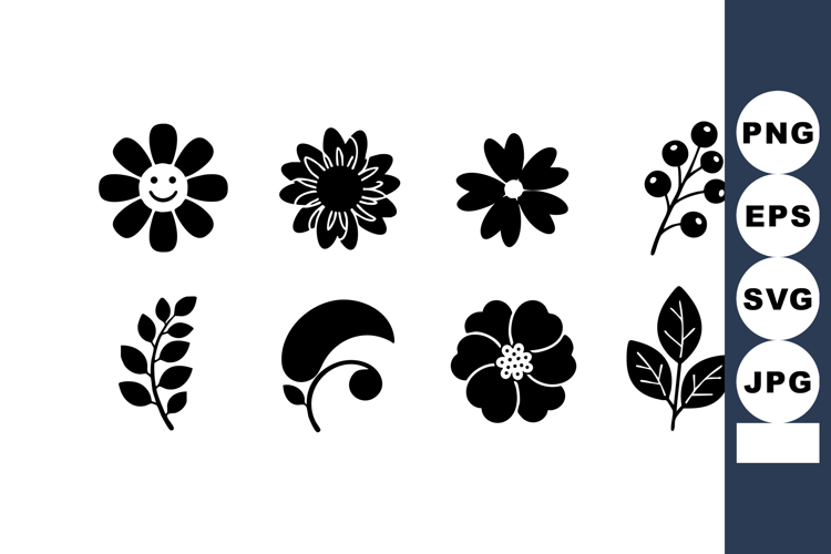 Leaf Black And White Clipart Image 16