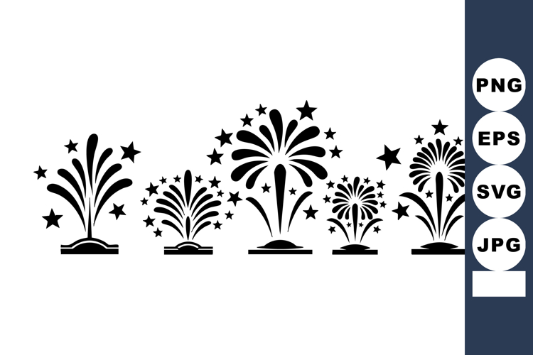 Fireworks Vector Image 4
