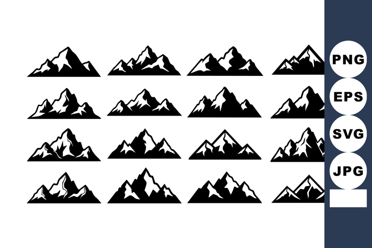 Mountain Range Clipart Image 4