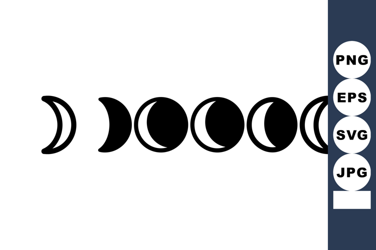Moon Phases Vector Image 15