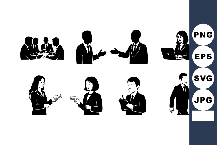 Business meeting and professional office workers discussing