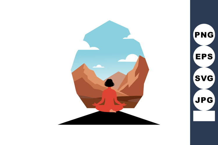 Meditation Clipart Image 14