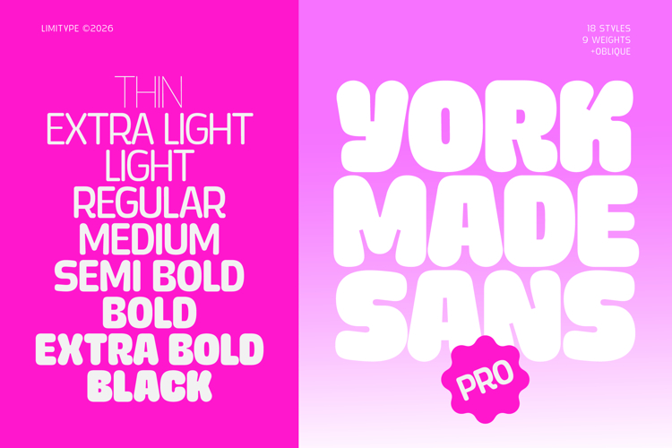 Yorkmade Pro - Sans Serif Font