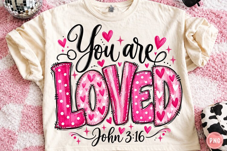 You Are Loved John 316 PNG example image 1
