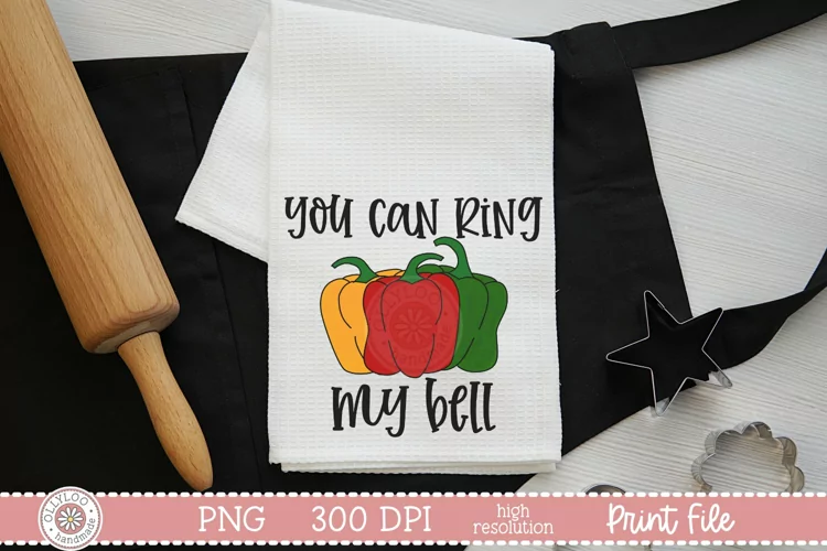 You Can Ring My Bell | Funny Food Pun Sublimation Design