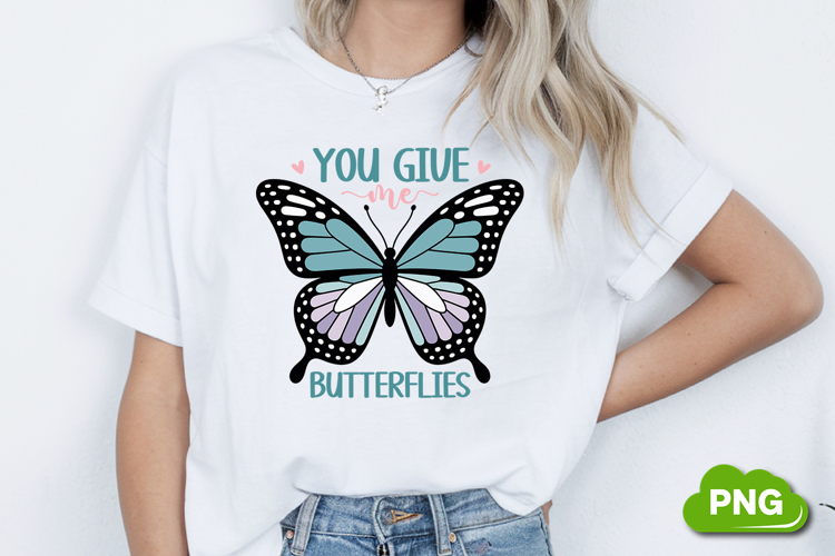 You Give Me Butterflies PNG, Butterfly PNG, Butterfly