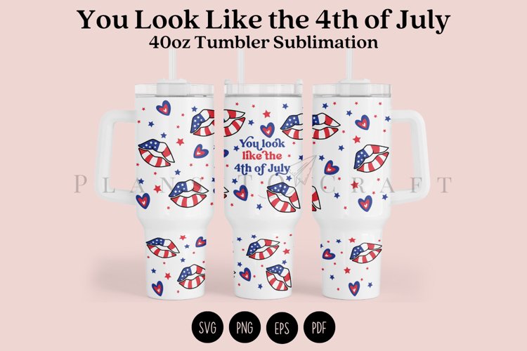 you look like the 4th of july 40oz tumbler sublimation full wrap high resolution transparant background