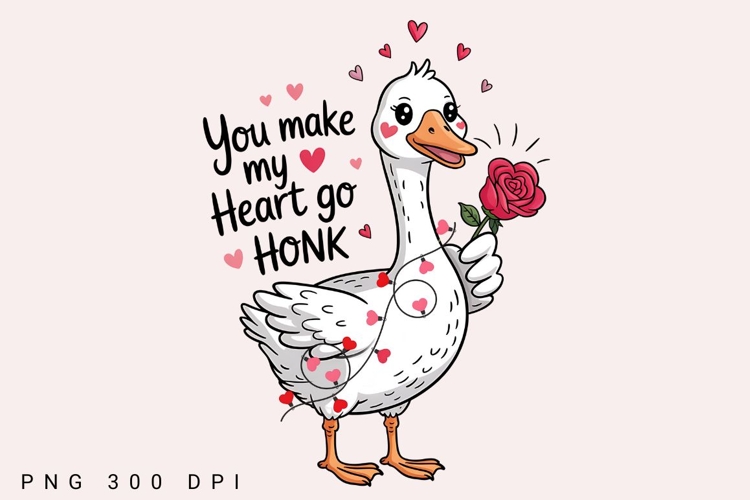 You Make My Heart Go Honk, Funny Anniversary Shirt Design