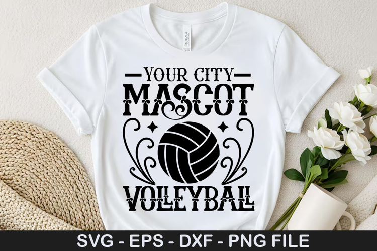 Your city mascot volleyball - Volleyball SVG Design