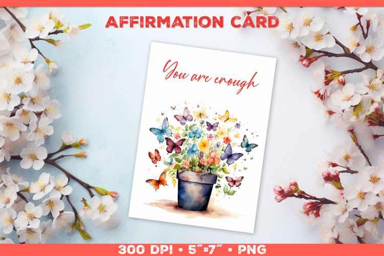 Positive Card for Your Beautiful Self. example image 1