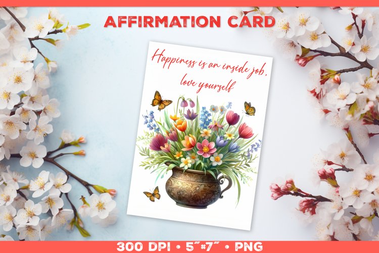 Positive Card for Your Beautiful Self. example image 1