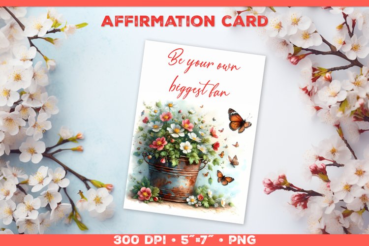 Positive Card for Your Beautiful Self. example image 1