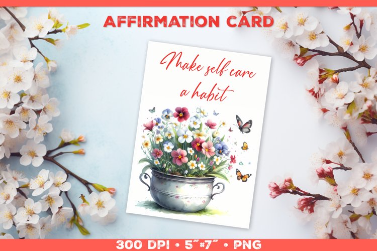 Positive Card for Your Beautiful Self.