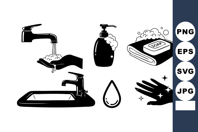 Hand Washing Clipart Image 15